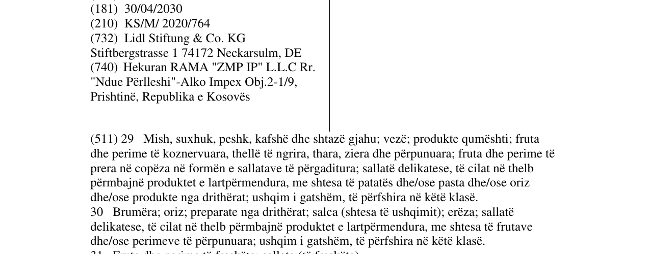 Zëri i markës Chef Select në buletin