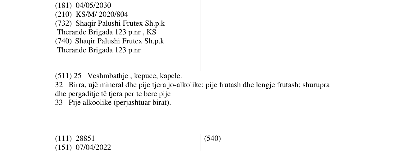Zëri i markës VETËM SHQIPONJA FLUTURON në buletin