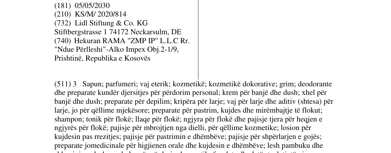 Zëri i markës Cien Skin Foodies në buletin
