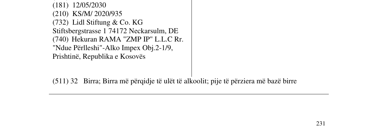 Zëri i markës ΕΡΜΗΣ GOLD në buletin