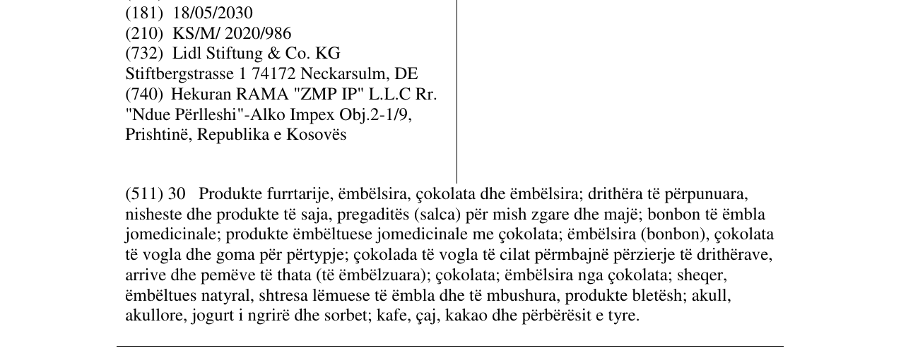 Zëri i markës Mountone në buletin
