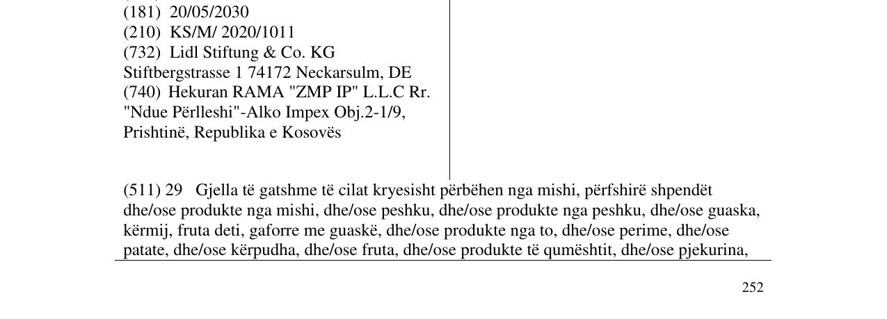 Zëri i markës Maître Jean-Pierre në buletin