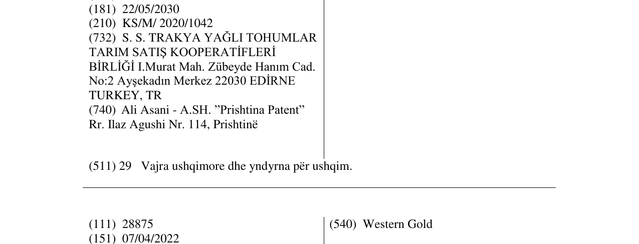 Zëri i markës biryağ në buletin