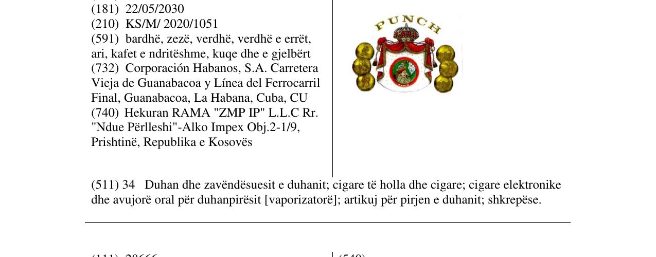 Zëri i markës PUNCH në buletin