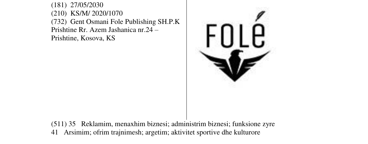 Zëri i markës fole në buletin