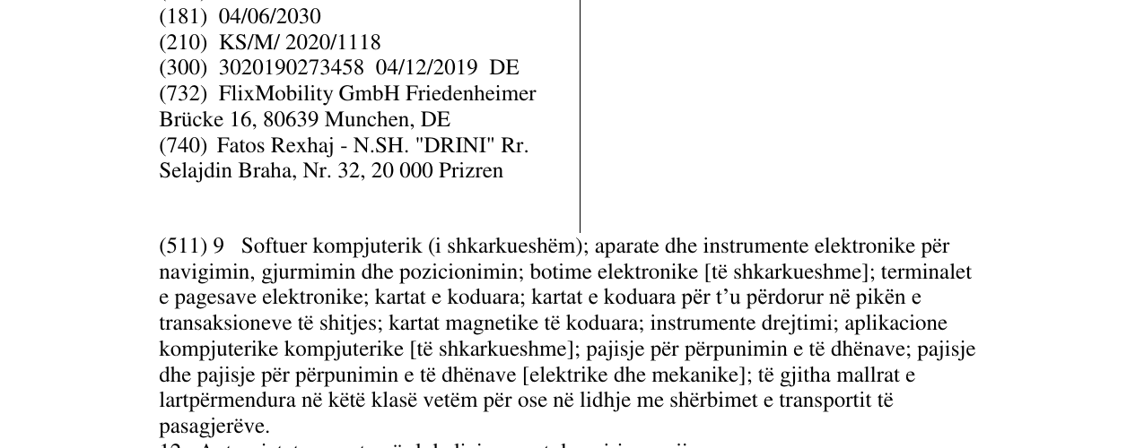 Zëri i markës Flix në buletin