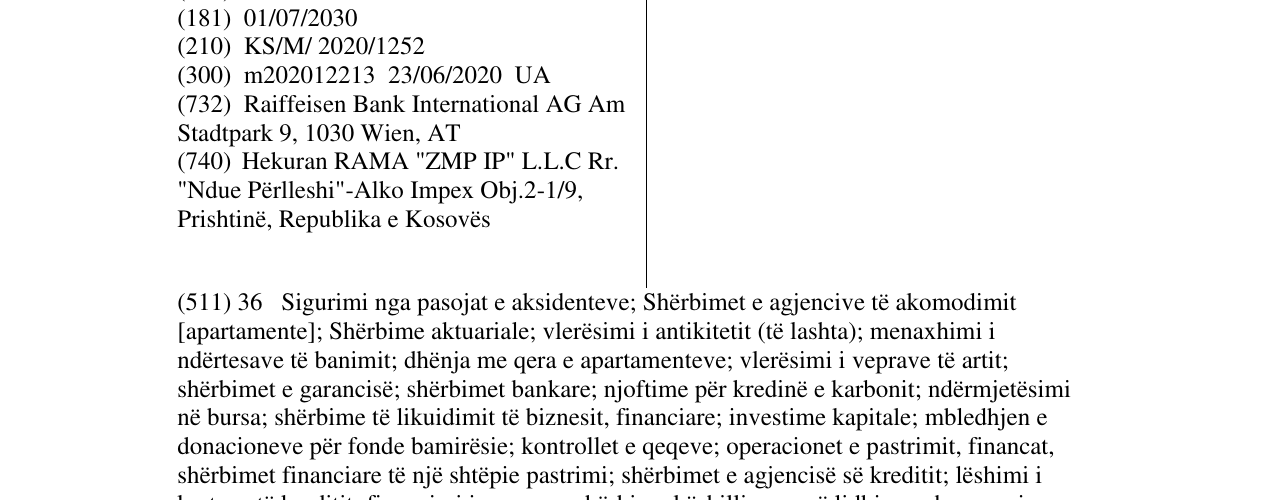 Zëri i markës FAIRO POWERED BY RAIFFEISEN BANK në buletin