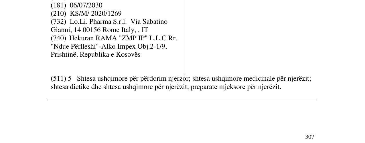 Zëri i markës TIROXIL në buletin