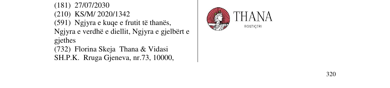 Zëri i markës THANA në buletin