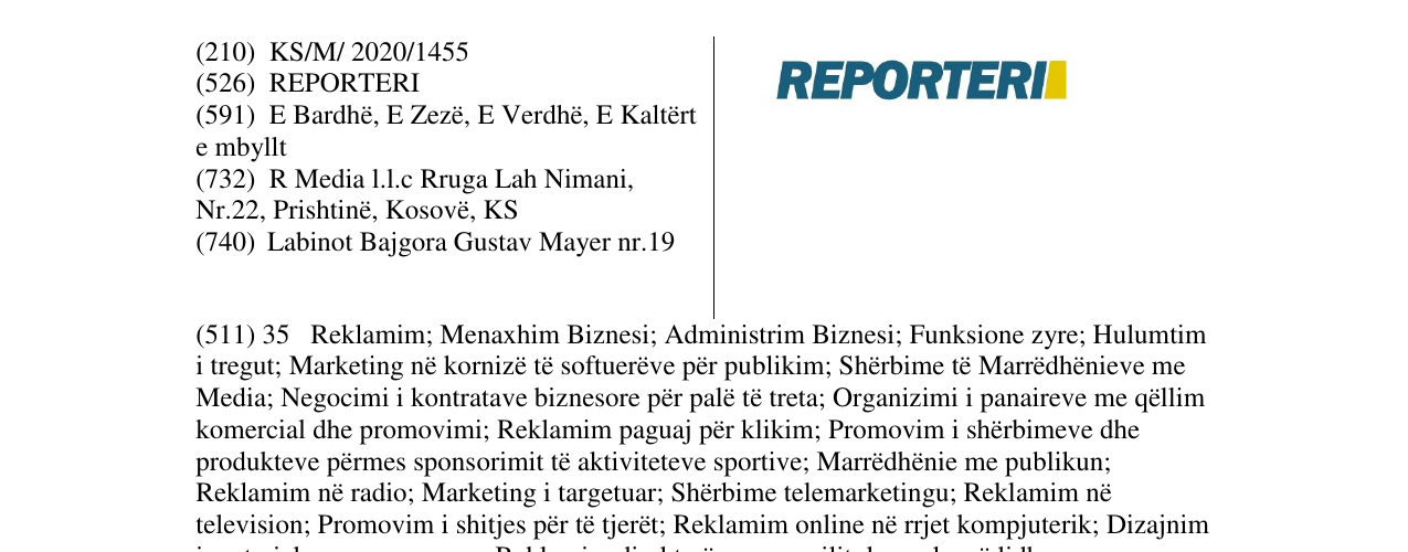 Zëri i markës reporteri në buletin