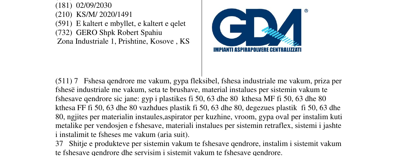 Zëri i markës GDA në buletin