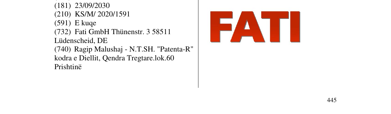 Zëri i markës FATI në buletin