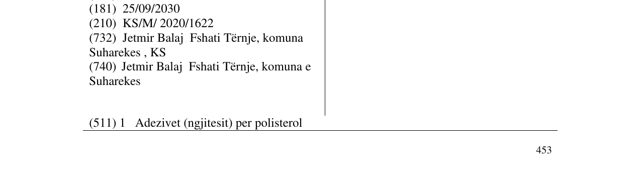 Zëri i markës THERMO FIX në buletin