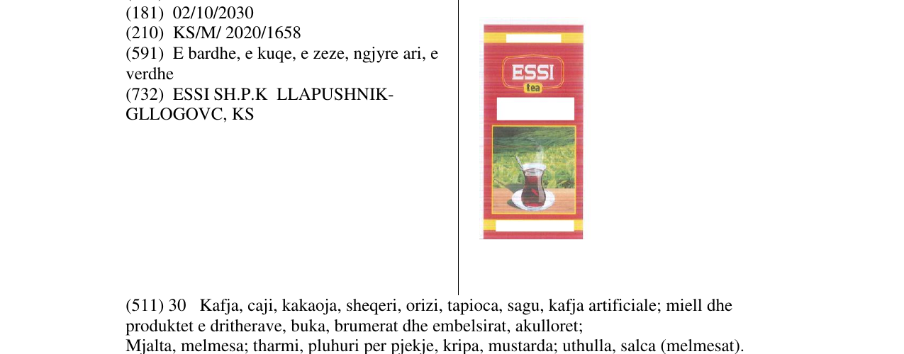 Zëri i markës ESSI në buletin