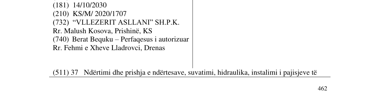 Zëri i markës VLLEZERIT ASLLANI në buletin