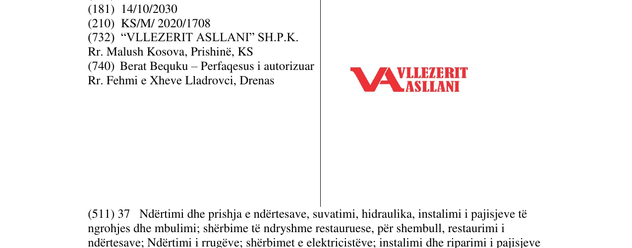 Zëri i markës VLLEZERIT ASLLANI në buletin
