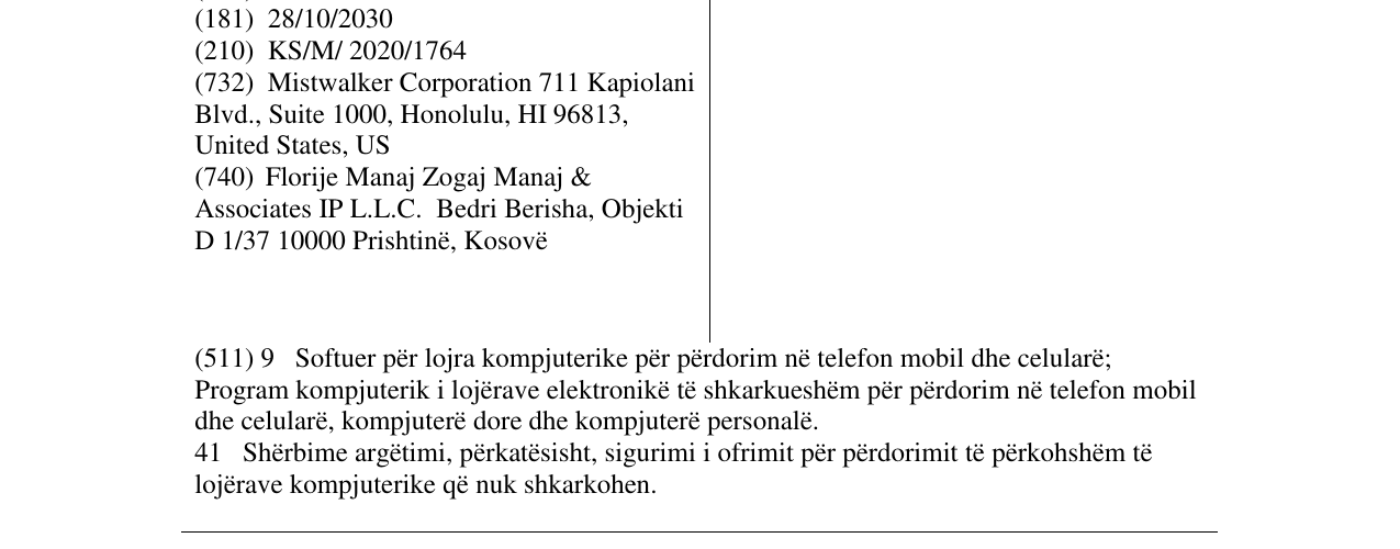 Zëri i markës FANTASIAN në buletin