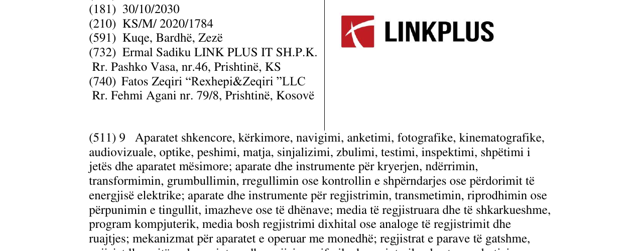 Zëri i markës LINKPLUS në buletin
