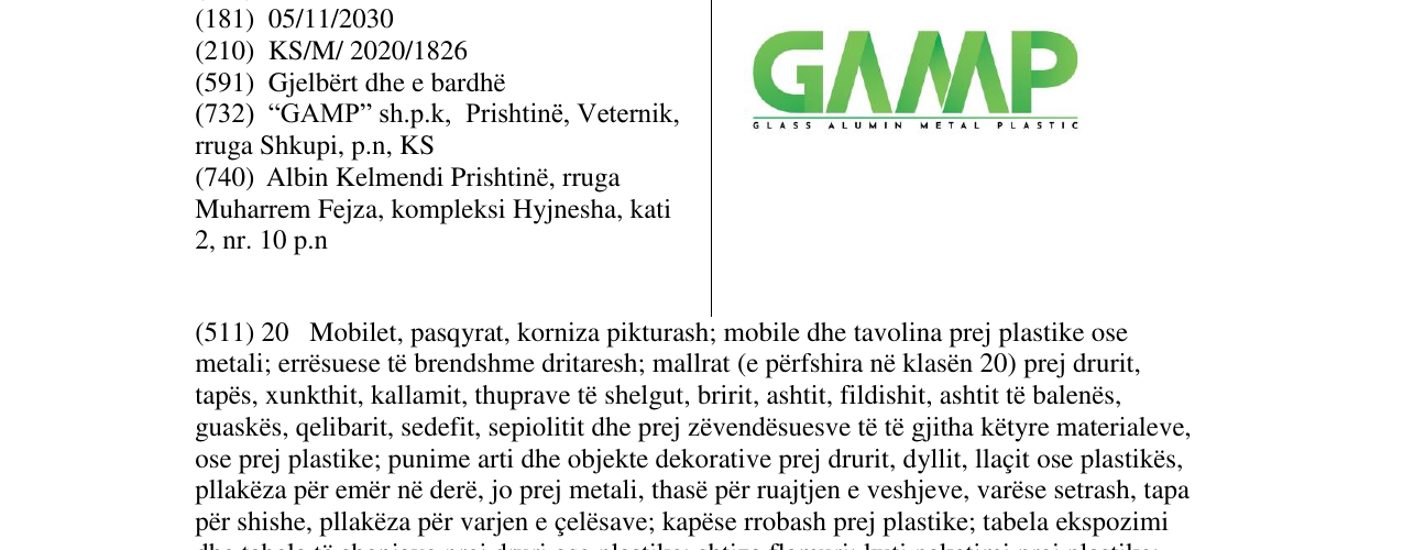 Zëri i markës GAMP në buletin