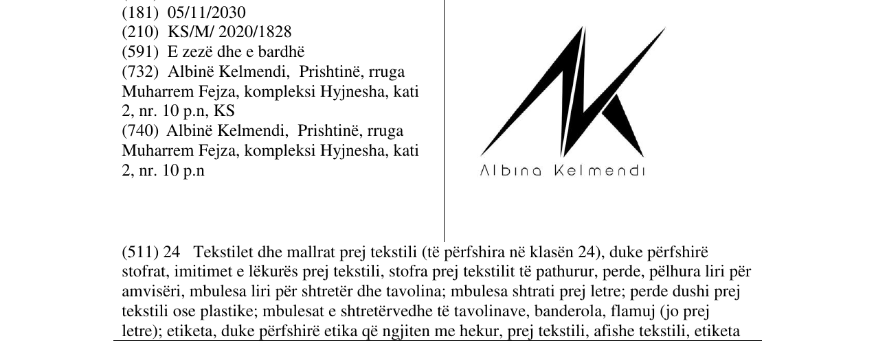 Zëri i markës AlbinaKelmendi në buletin