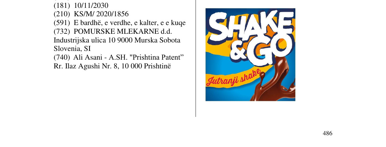 Zëri i markës SHAKE&GO në buletin