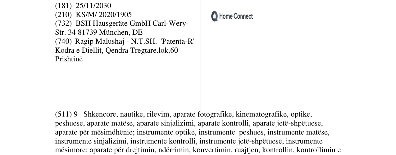 Zëri i markës Markë figurative në buletin