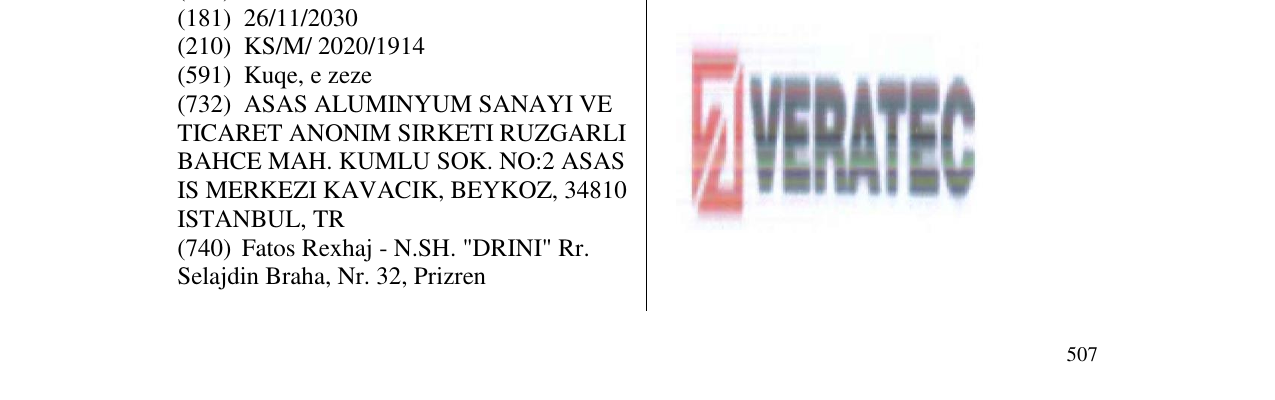 Zëri i markës VERATEC në buletin