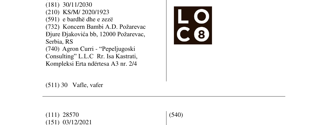 Zëri i markës LOC8 në buletin