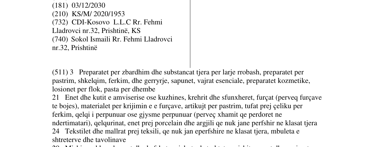Zëri i markës ExtraMarche në buletin