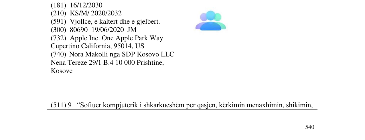 Zëri i markës APPLE në buletin