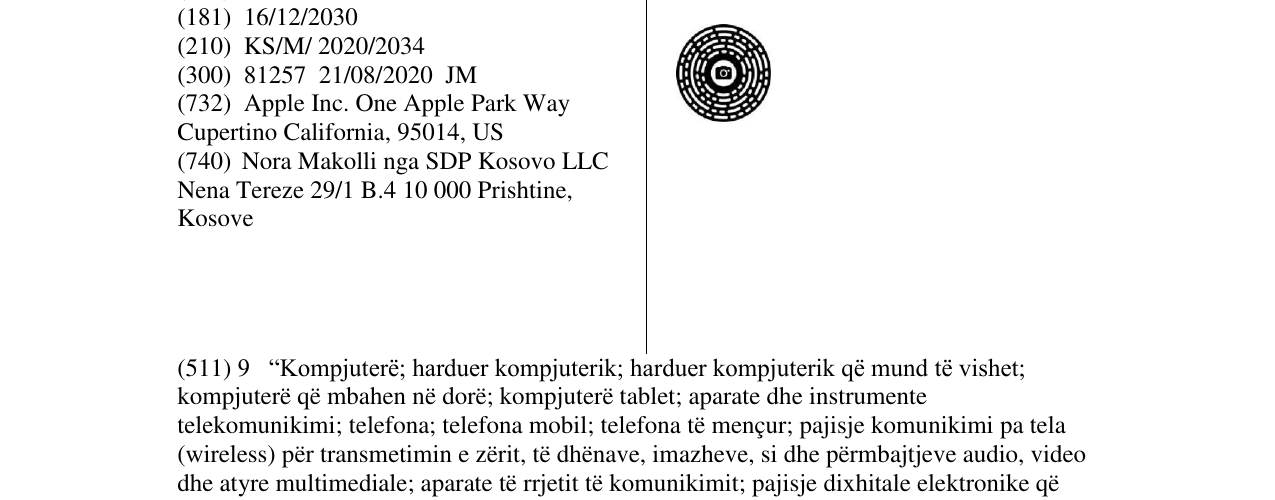 Zëri i markës APPLE në buletin