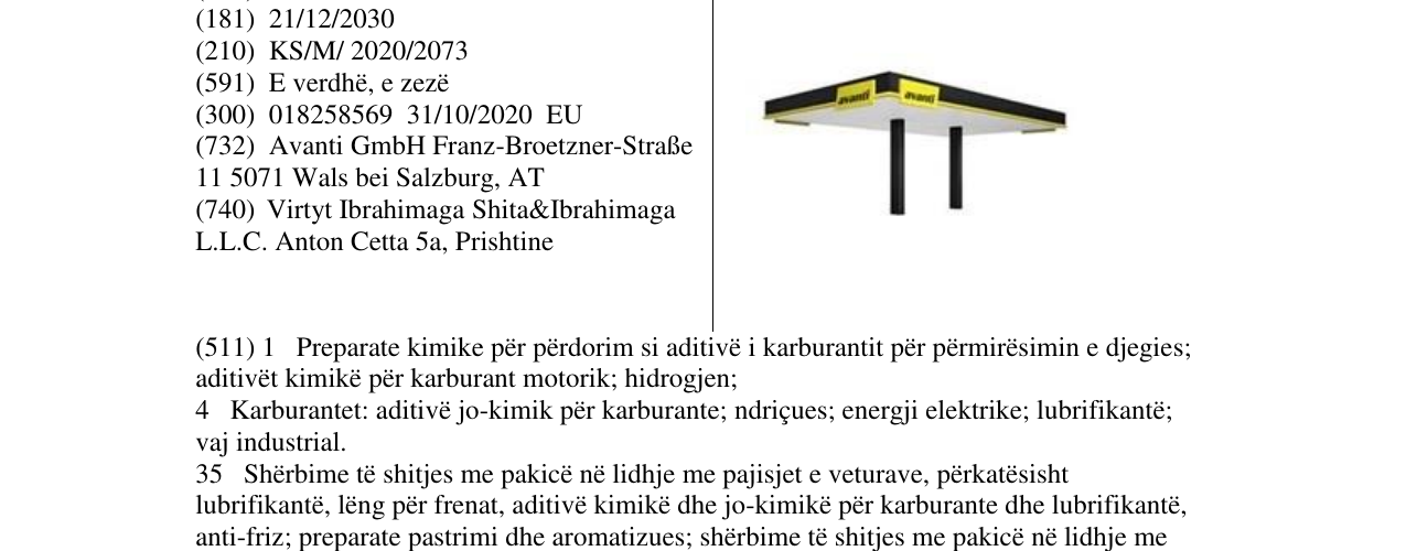 Zëri i markës avanti në buletin