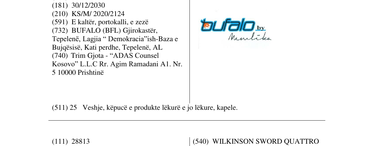 Zëri i markës bufalo në buletin