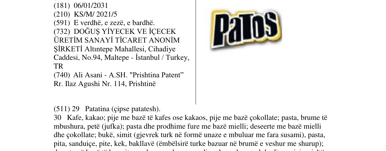 Zëri i markës patos në buletin