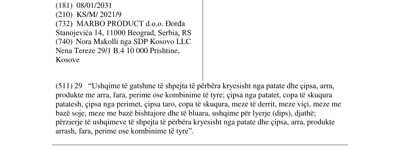 Zëri i markës CHIPSY INSPIRED BY NATURE në buletin