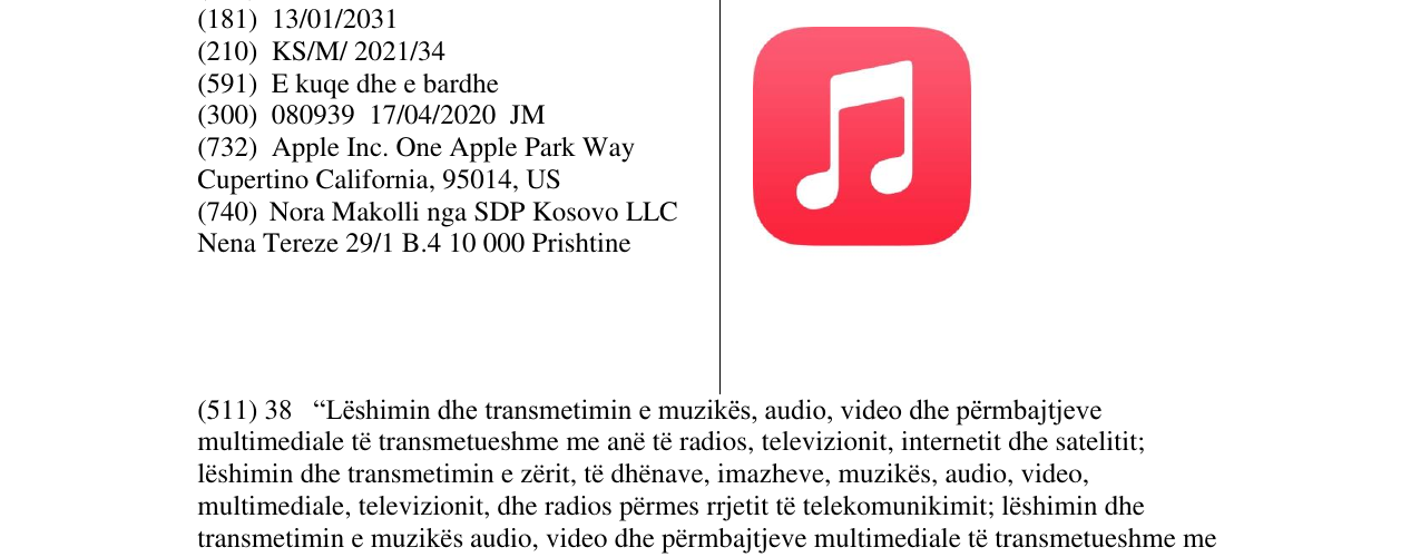Zëri i markës music note në buletin
