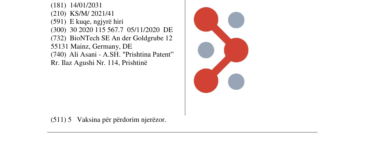 Zëri i markës BIONTECH në buletin