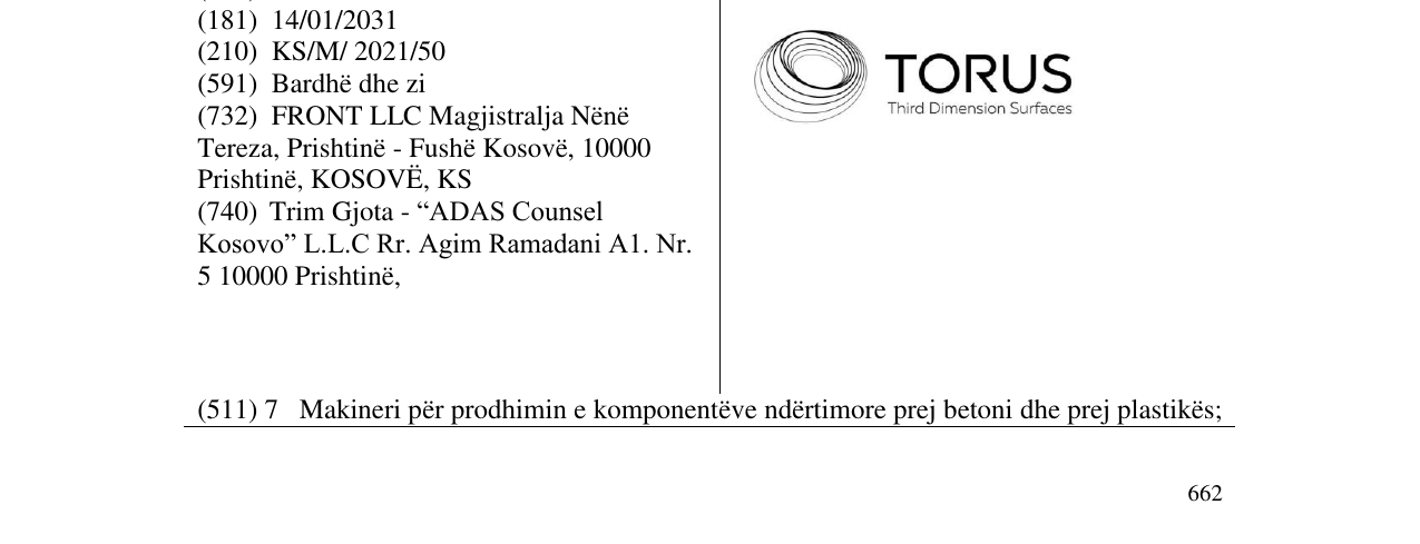 Zëri i markës torus në buletin