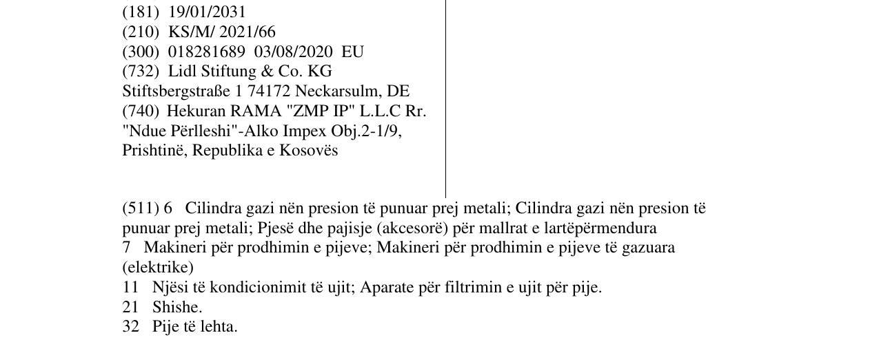 Zëri i markës SodaWorld twin në buletin