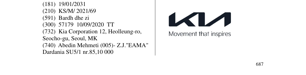 Zëri i markës KIA në buletin
