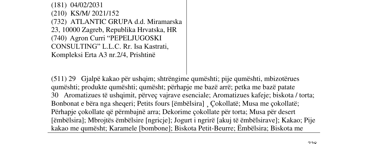 Zëri i markës JIMMY në buletin