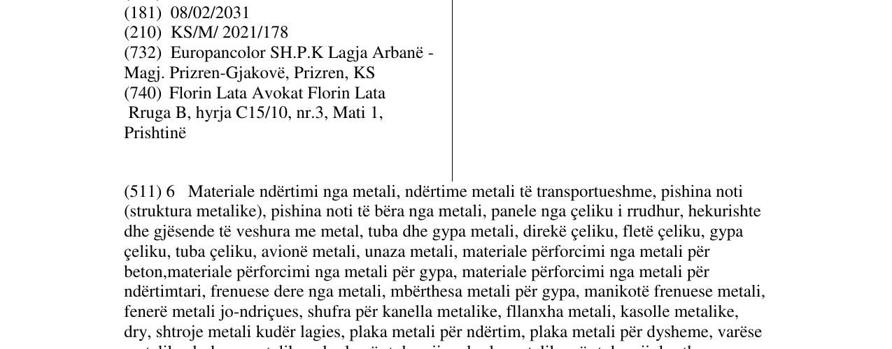 Zëri i markës SAMET në buletin