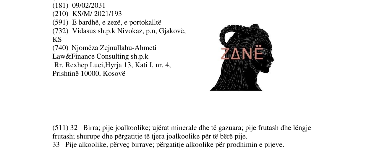 Zëri i markës ZANE në buletin