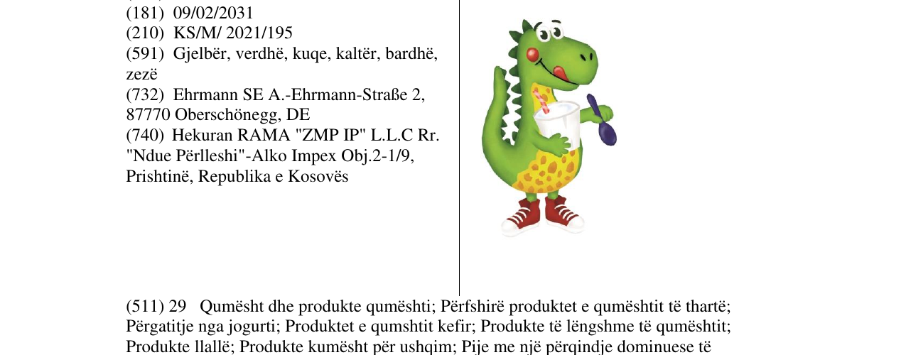 Zëri i markës dino në buletin