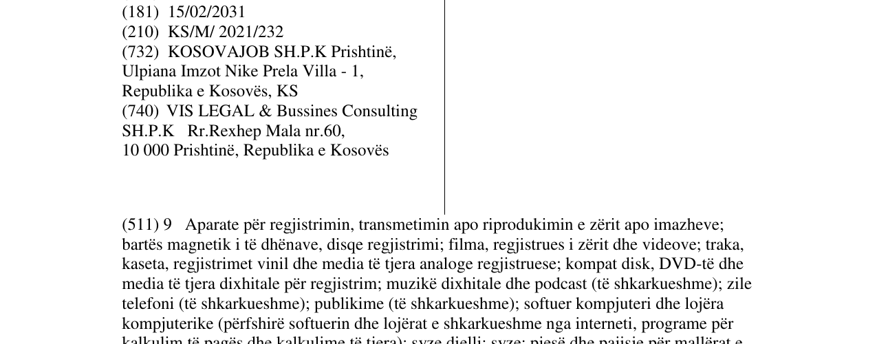 Zëri i markës Rroga në buletin