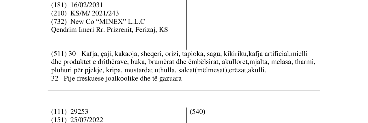 Zëri i markës Mr. Maxi në buletin
