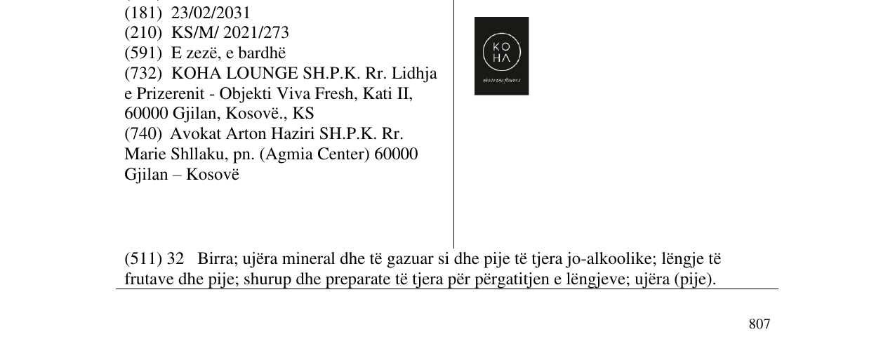 Zëri i markës KOHA në buletin
