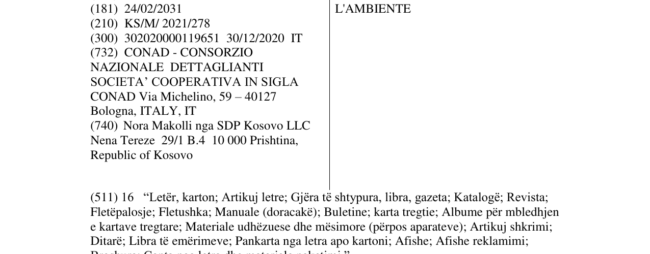Zëri i markës SCELTE DI BENESSERE FAI UN GESTO BUONO PER TE E PER L'AMBIENTE në buletin
