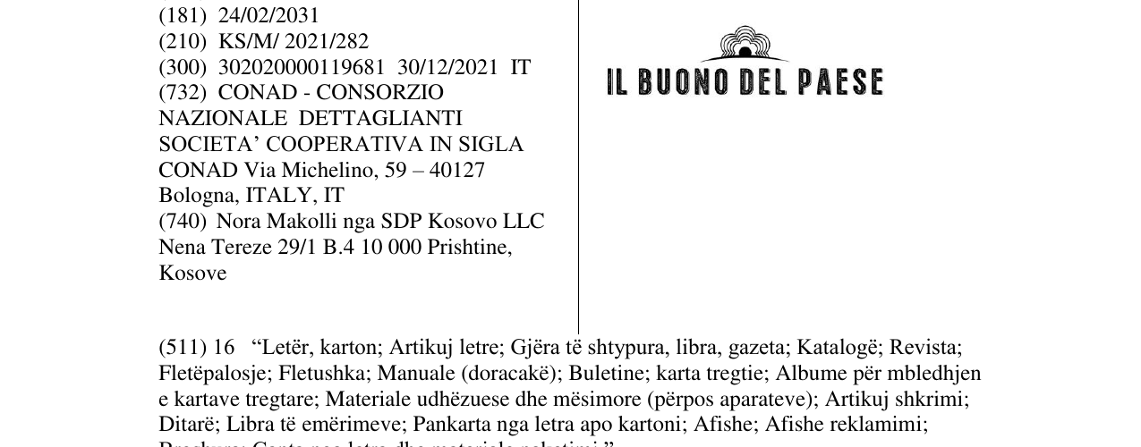 Zëri i markës il buono del paese në buletin