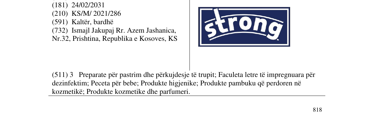 Zëri i markës strong në buletin